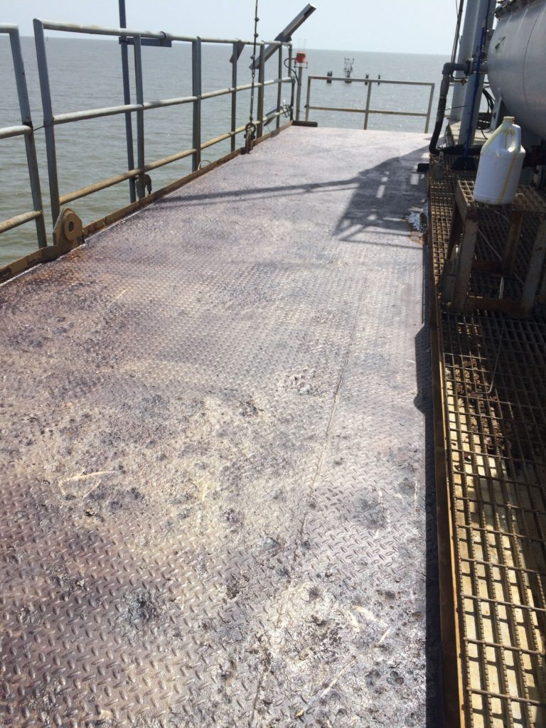 After pressure wash, CRS applied